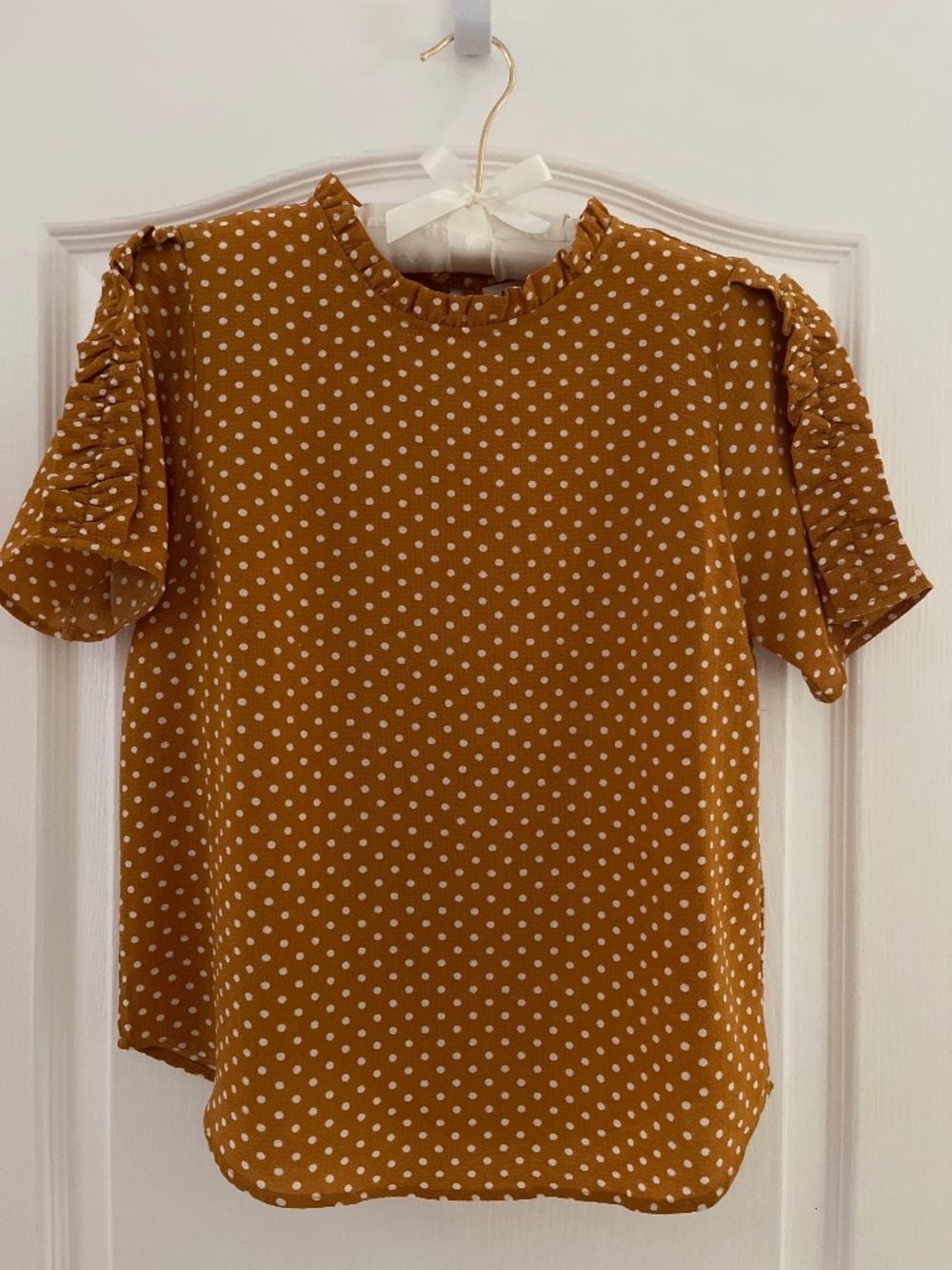 NWOT Monteau Polka Dot Top